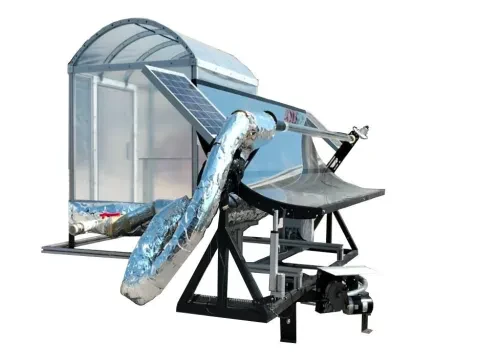 Güneş Takip Sistemli Parabolik Güneş Kollektörlü Isıl Depolu Sera Tipi Kurutma Makinesi