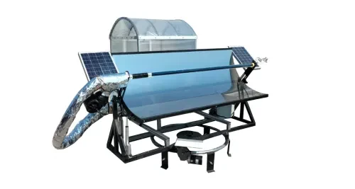 Güneş Takip Sistemli Parabolik Güneş Kollektörlü Isıl Depolu Sera Tipi Kurutma Makinesi